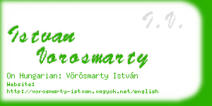 istvan vorosmarty business card